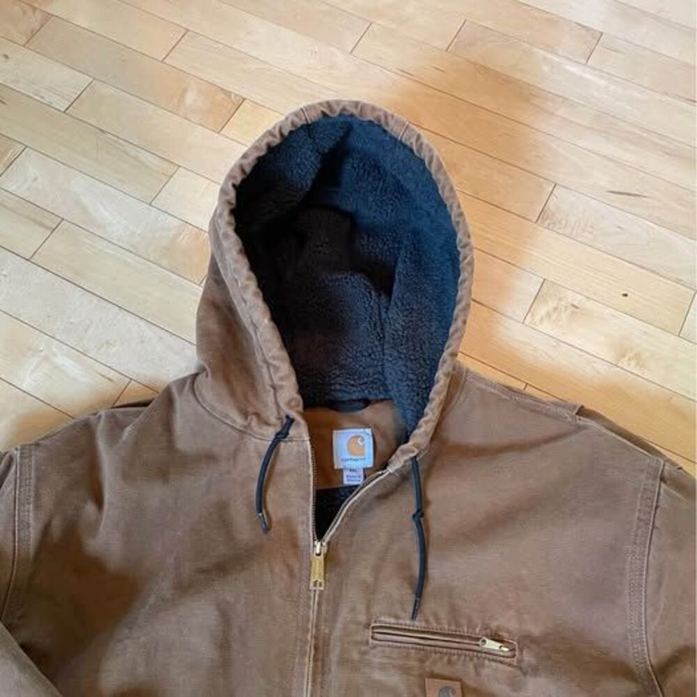 Carhartt Canvas Sherpa Men’s Zip Front Pockets 4XL Jacket - Picture 4 of 9